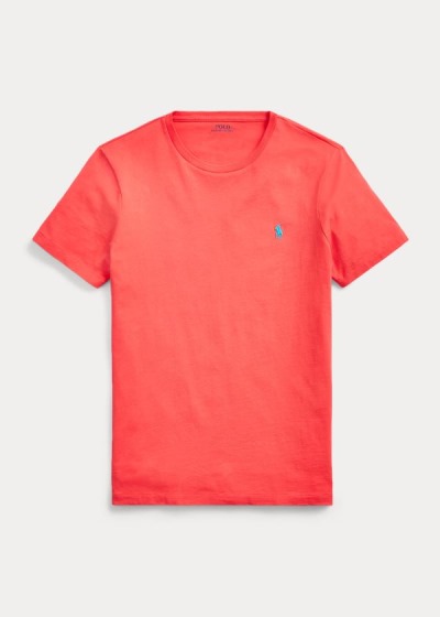 Playeras Polo Ralph Lauren Hombre Rojos - Cotton Jersey Crewneck - BOIAT4365